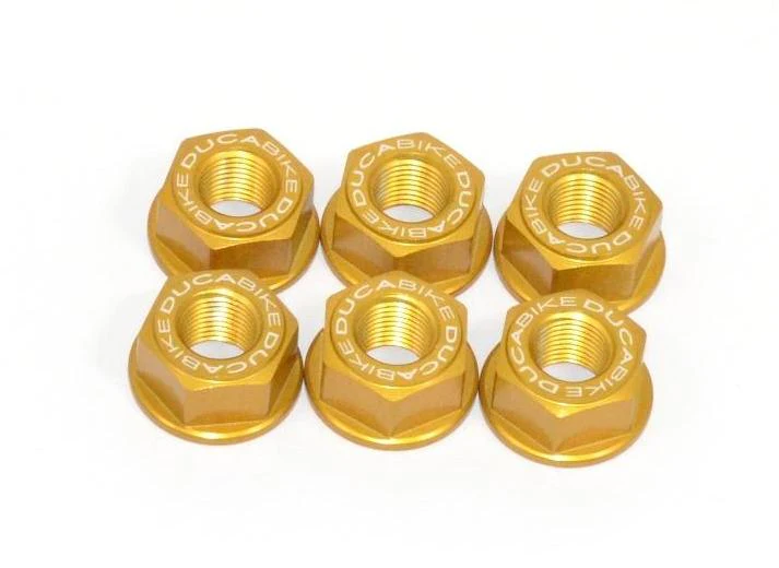 6DSB01 - DUCABIKE Ducati Rear Sprocket Carrier Nuts set (M10x1.0) - Image 3