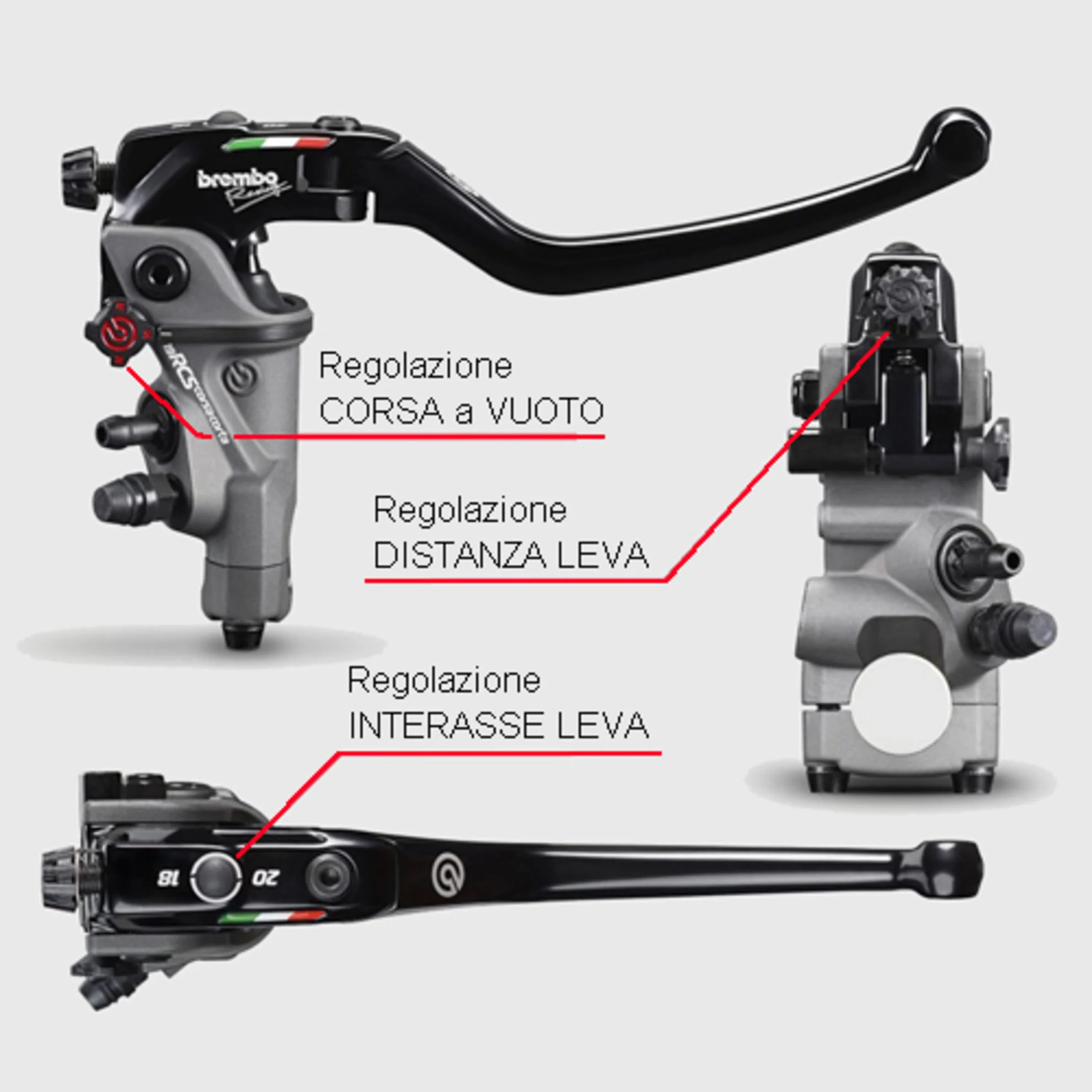 BREMBO 110C74010 Radial Brake Master Cylinder 19RCS "Corsa Corta" (18-20 mm ratio) - Image 8