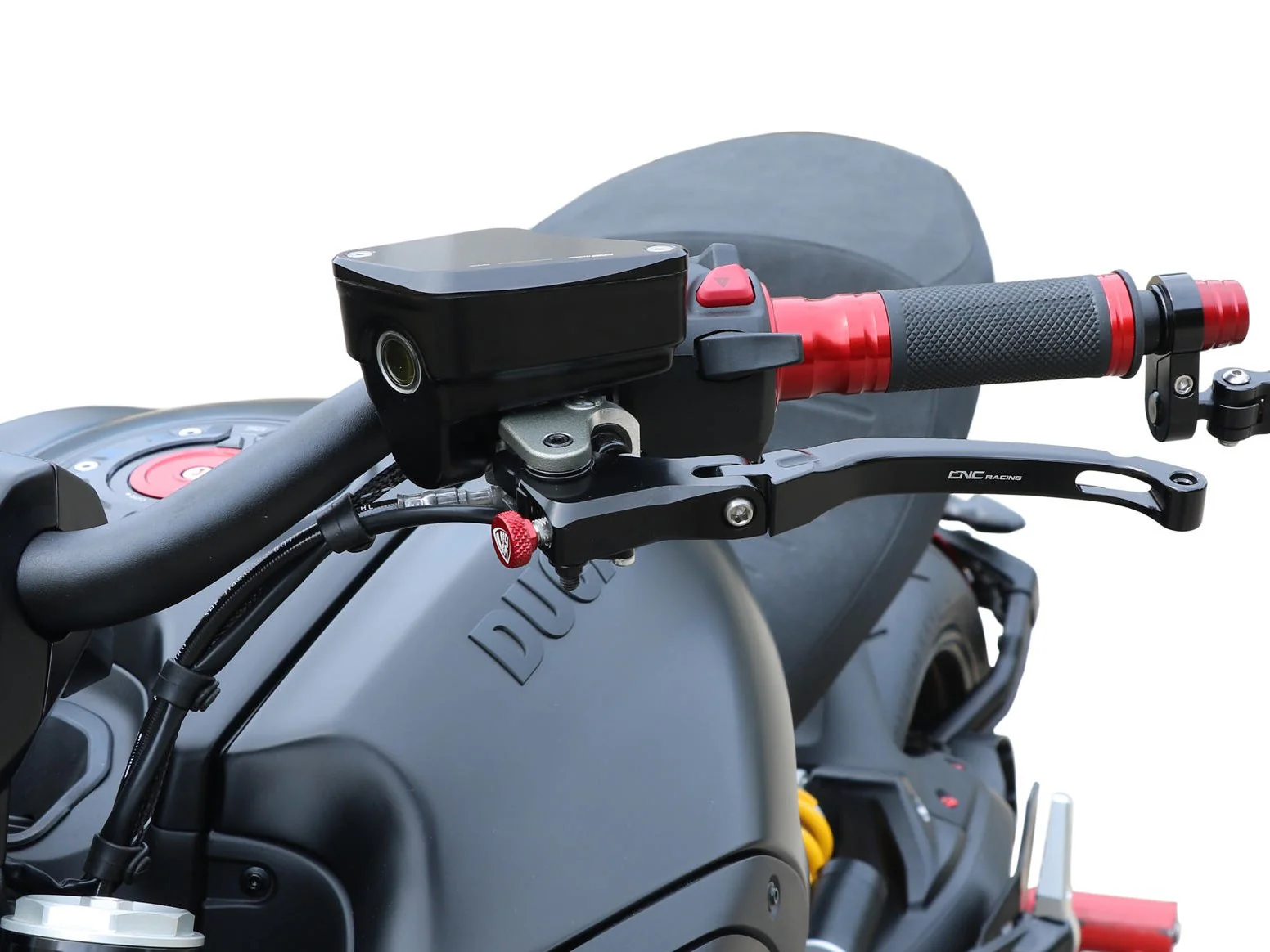 KT550 - CNC RACING Ducati Diavel / XDiavel Front Brake & Clutch Fluid Tank Caps "Touch" - Image 6