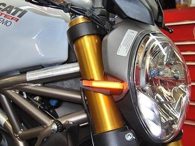 NEW RAGE CYCLES Ducati Monster 1200R Front LED Turn Signals - Image 3