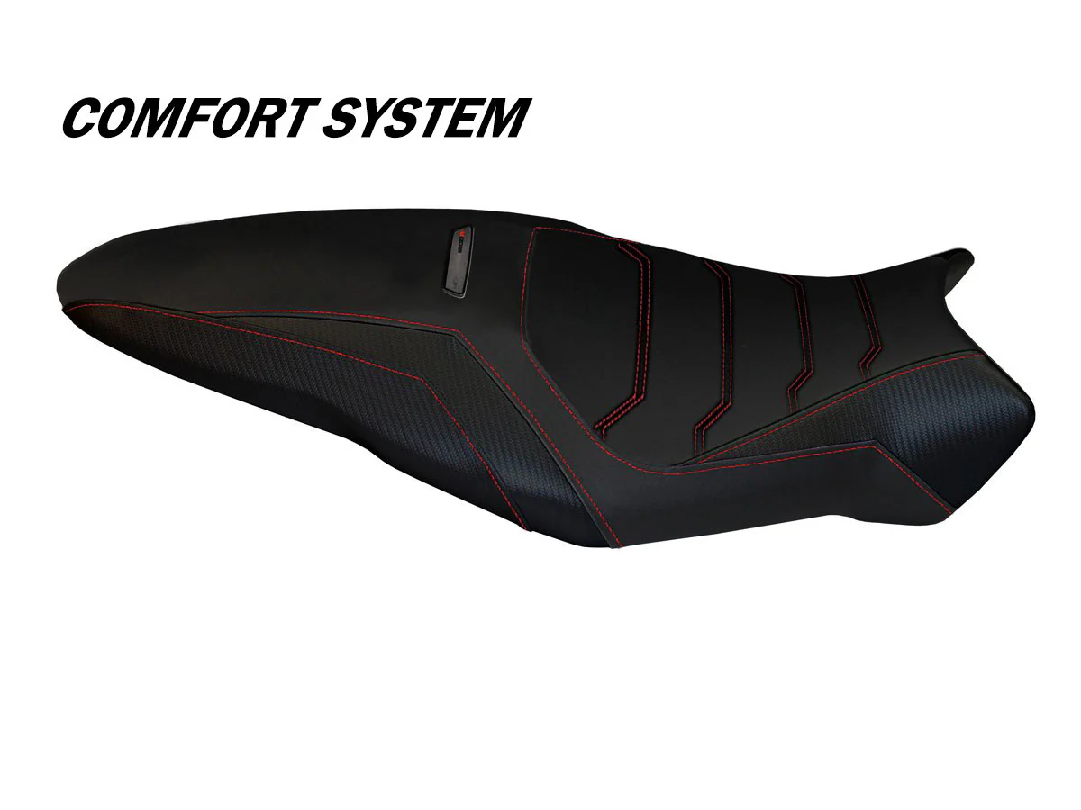 TAPPEZZERIA ITALIA Ducati Monster 1200R Comfort Seat Cover "Toledo Total Black" - Image 6